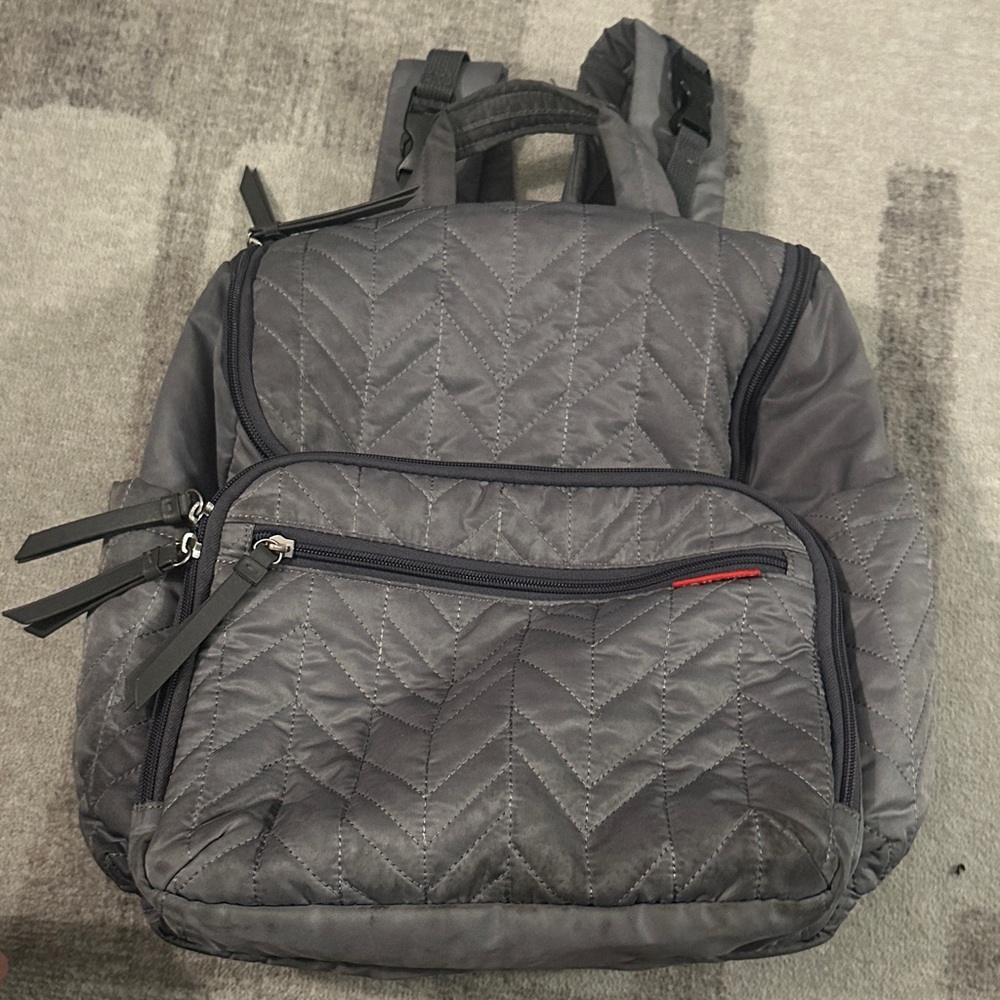 Skip Hop Gray Quilted Baby Bag